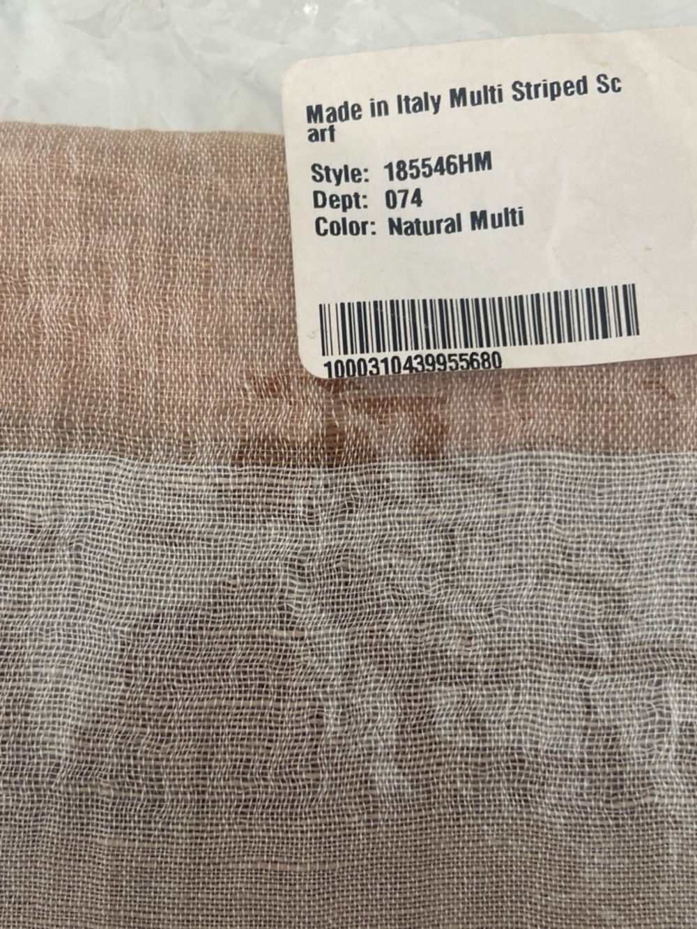 Brand New Kaleidos Moda luxury lightweight scarf/shawl wrap.